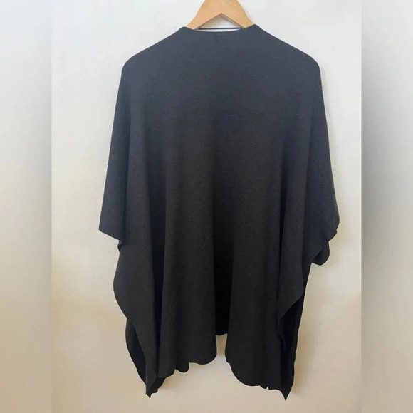 Lululemon After Asana Wrap Heathered Black Boolux Cashmere Blend Pockets Layered - Picture 10 of 11
